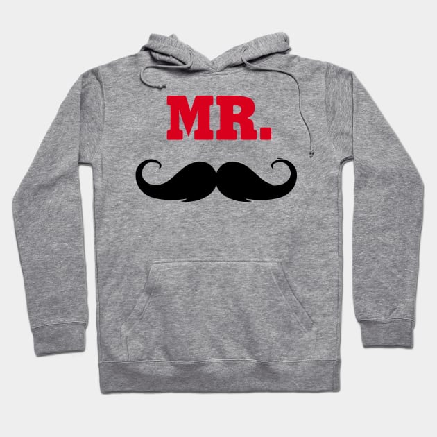 Mr. Mustache Hoodie by CheesyB